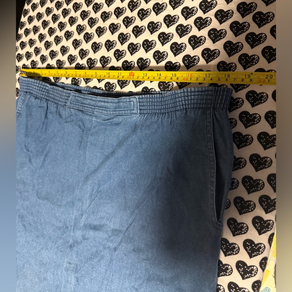 Alfred dunner Blue Denim Skirt size 14 - Picture 7 of 12